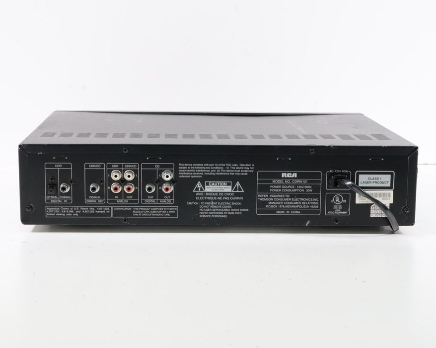 RCA CDRW121 Dual Tray CD Digital Audio Rewriter Recorder (NO REMOTE)-CD Players & Recorders-SpenCertified-vintage-refurbished-electronics