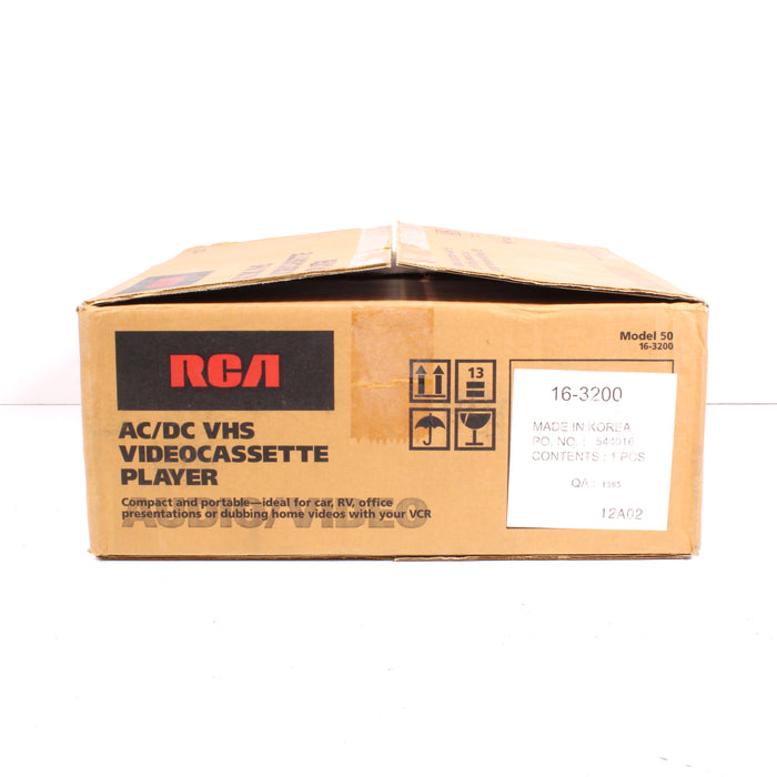 RCA Model 50 16-3200 AC/DC VHS Player Recorder VCR in Original Box (New!)-VCRs-SpenCertified-vintage-refurbished-electronics