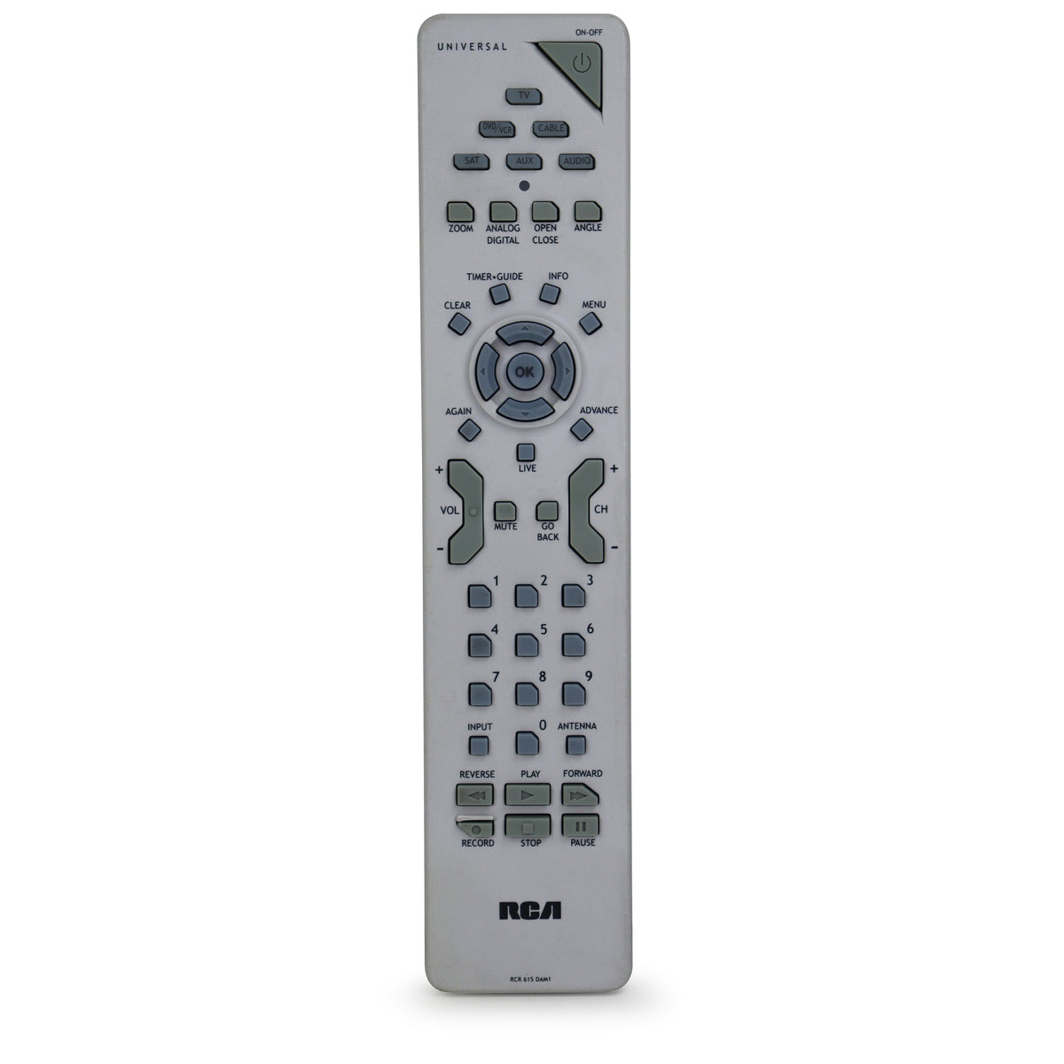 RCA RCR 615 DAM1 Remote Control for DVD Recorder VCR Combo DRC8295N ...