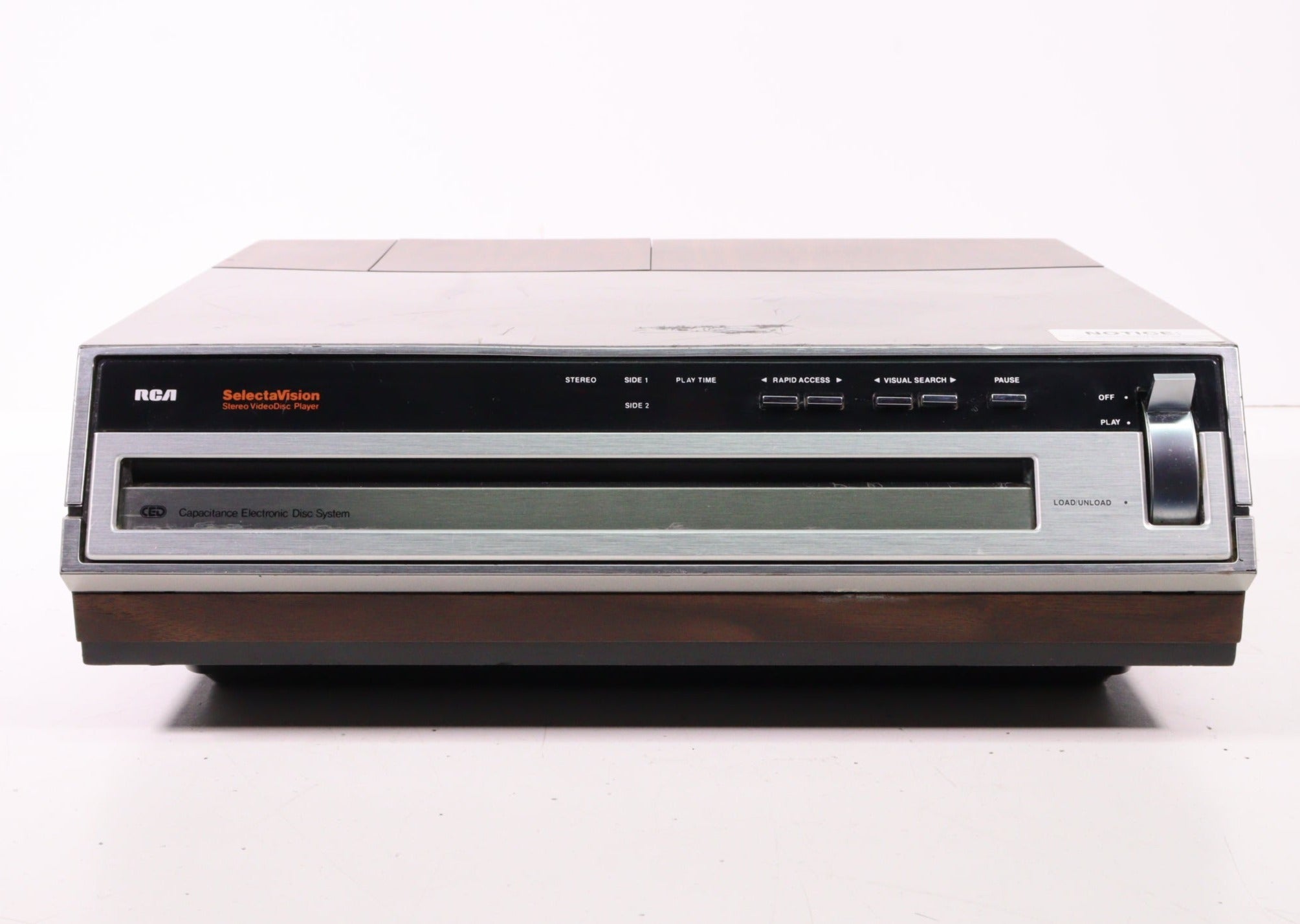 Ced Video RCA SGT-200 Stereo CED SelectaVision VideoDisc Player