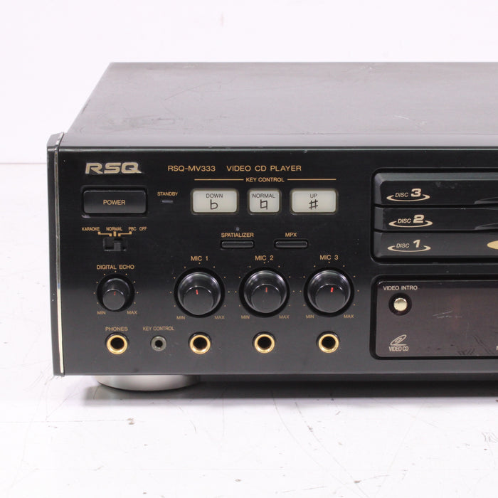 RSQ RSQ-MV333 Karaoke CDG/DVD Player Digital Echo Dual Microphone Inputs-Karaoke Systems-SpenCertified-vintage-refurbished-electronics