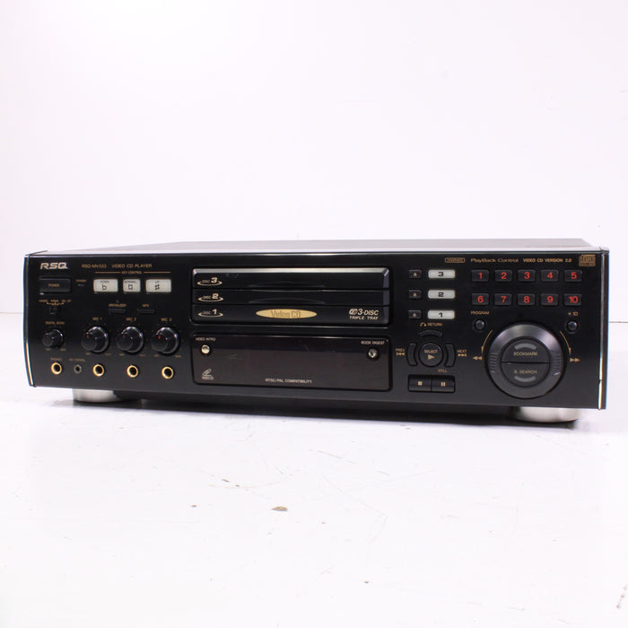 RSQ RSQ-MV333 Karaoke CDG/DVD Player Digital Echo Dual Microphone Inputs-Karaoke Systems-SpenCertified-vintage-refurbished-electronics