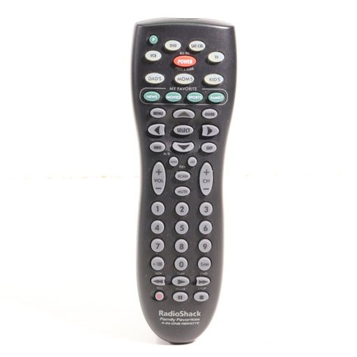 RaadioShack 15-2142 4-in-1 Family Favorites Universal Remote Control for TV VCR CBL/SAT DVD-Remote Control-SpenCertified-vintage-refurbished-electronics