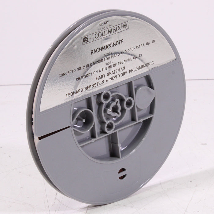 Rachmaninoff – Gary Graffman, Piano – Leonard Bernstein / New York Philharmonic Reel to Reel Tape 7" 1/4" 7½ IPS Columbia Stereo Tape-Reel-to-Reel Tape-SpenCertified-vintage-refurbished-electronics