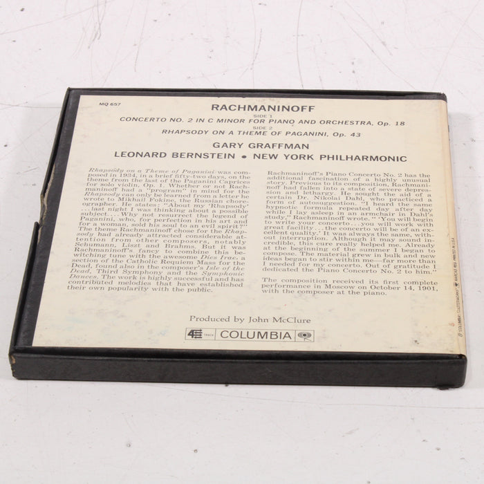 Rachmaninoff – Gary Graffman, Piano – Leonard Bernstein / New York Philharmonic Reel to Reel Tape 7" 1/4" 7½ IPS Columbia Stereo Tape-Reel-to-Reel Tape-SpenCertified-vintage-refurbished-electronics