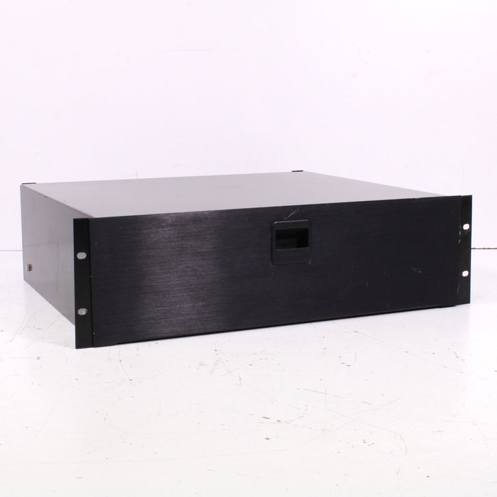 Rack Mount Equipment Drawer 2U Black Steel Locking Storage Rack Shelf-Electronics-SpenCertified-vintage-refurbished-electronics