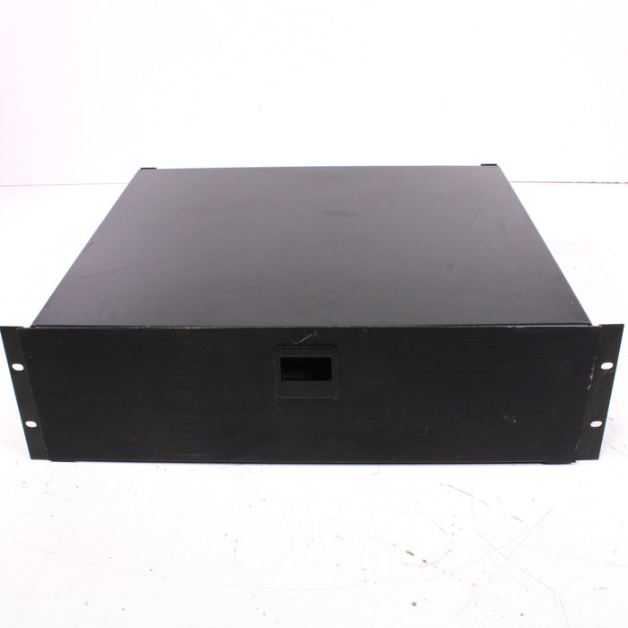 Rack Mount Equipment Drawer 2U Black Steel Locking Storage Rack Shelf-Electronics-SpenCertified-vintage-refurbished-electronics