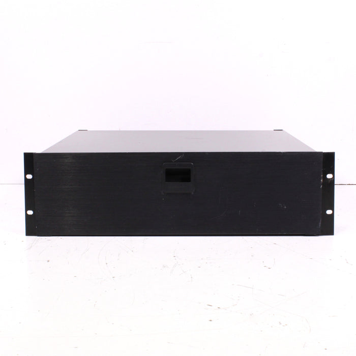 Rack Mount Equipment Drawer 2U Black Steel Locking Storage Rack Shelf-Electronics-SpenCertified-vintage-refurbished-electronics