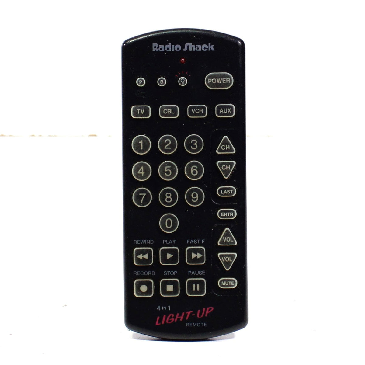 Radio Shack 15-1911A 4-Device Universal Remote Control for TV CBL VCR ...