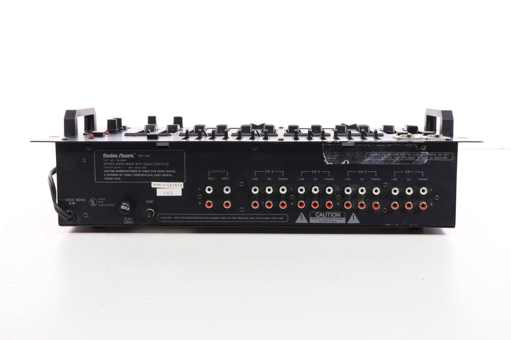 Radio Shack SSM-1200 Stereo Sound Mixer with Equalizer Echo-SpenCertified-vintage-refurbished-electronics