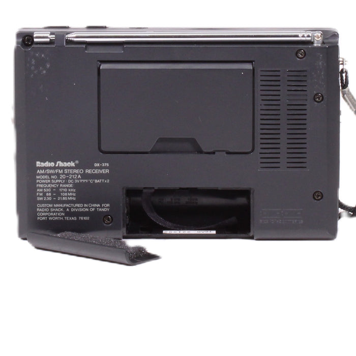 RadioShack DX-375 Portable Shortwave Radio World Receiver AM/FM/LW/SW Digital Tuner (ORIGINAL BOX)-Radios-SpenCertified-vintage-refurbished-electronics