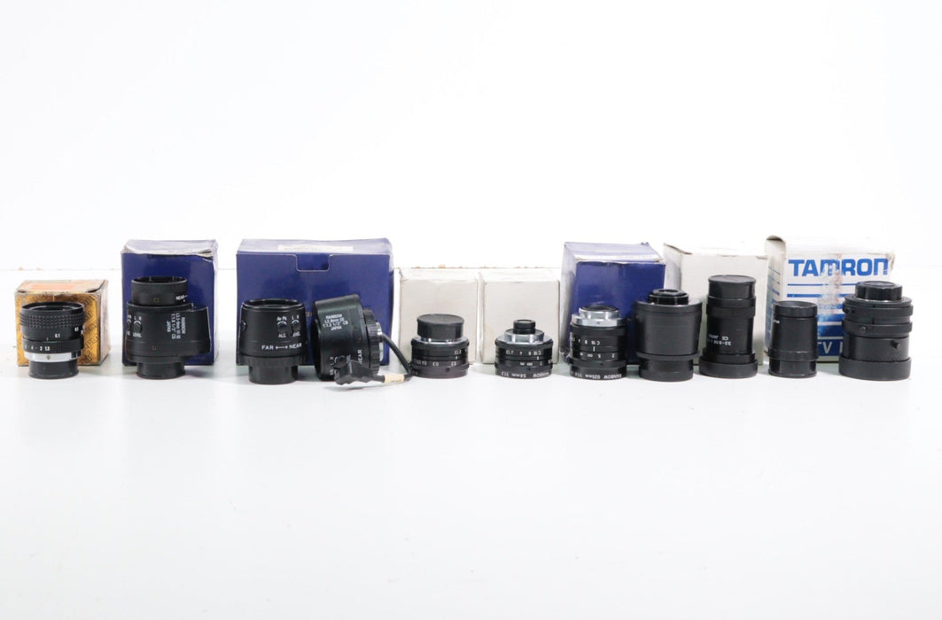 Rainbow, Computar, and Tamron TV and Camera Lenses Bundle (Set of 11)-SpenCertified-vintage-refurbished-electronics