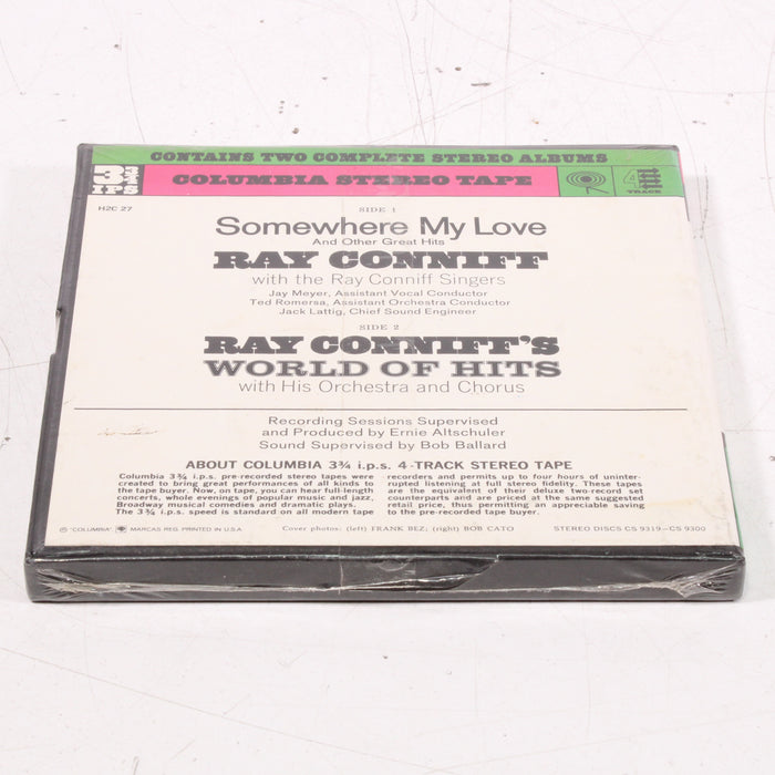 Ray Conniff – Somewhere My Love & World of Hits – Contains Two Complete Stereo Albums Reel to Reel Tape 7" 1/4" 7½ IPS Columbia Stereo Tape-Reel-to-Reel Tape-SpenCertified-vintage-refurbished-electronics