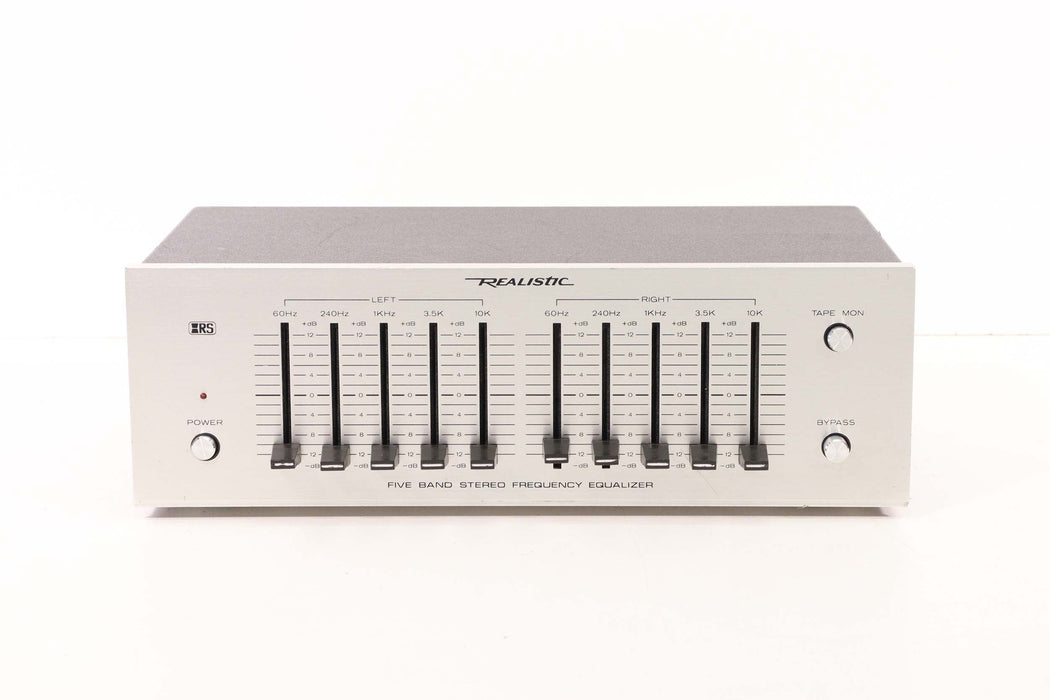 Realistic 31-1988 5 Band Stereo Frequency Equalizer-Equalizers-SpenCertified-vintage-refurbished-electronics