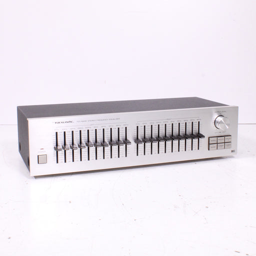 Realistic 31-2005 10-Band Stereo Frequency Equalizer Silver Face (1984)-Equalizers-SpenCertified-vintage-refurbished-electronics
