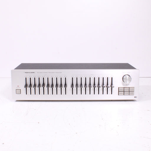 Realistic 31-2005 10-Band Stereo Frequency Equalizer Silver Face (1984)-Equalizers-SpenCertified-vintage-refurbished-electronics