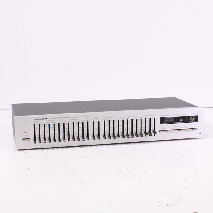 Realistic 31-2010 Stereo Frequency Equalizer 12 Band EQ Silver Face (1985-86)-Equalizers-SpenCertified-vintage-refurbished-electronics