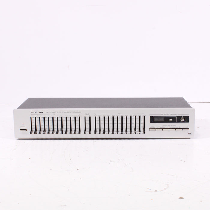 Realistic 31-2010 Stereo Frequency Equalizer 12 Band EQ Silver Face (1985-86)-Equalizers-SpenCertified-vintage-refurbished-electronics