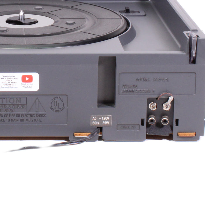 Realistic Clarinette 122 AM/FM Stereo Phono Dual Cassette Turntable Music System-Cassette Players & Recorders-SpenCertified-vintage-refurbished-electronics