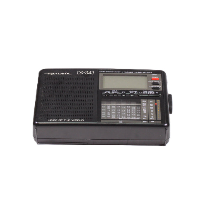 Realistic DX-343 Portable World Band Radio Receiver (ORIGINAL BOX)-Radios-SpenCertified-vintage-refurbished-electronics