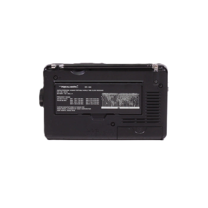 Realistic DX-343 Portable World Band Radio Receiver (ORIGINAL BOX)-Radios-SpenCertified-vintage-refurbished-electronics