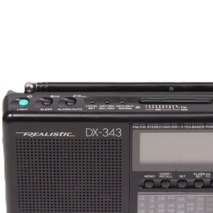 Realistic DX-343 Portable World Band Radio Receiver (ORIGINAL BOX)-Radios-SpenCertified-vintage-refurbished-electronics