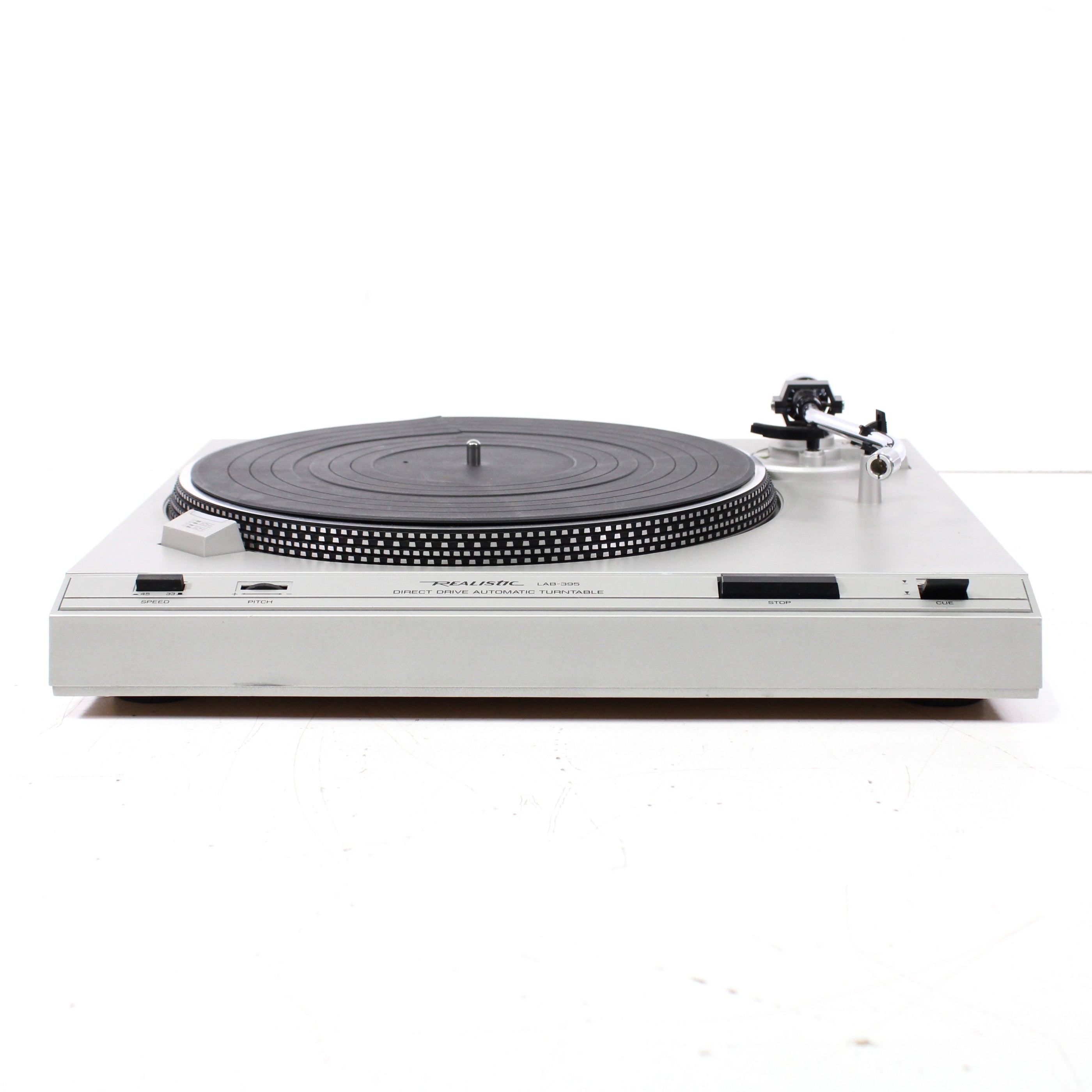 Realistic Lab 65 Realistic LAB-395 Direct Drive Automatic Turntable Silver — SpenCertified