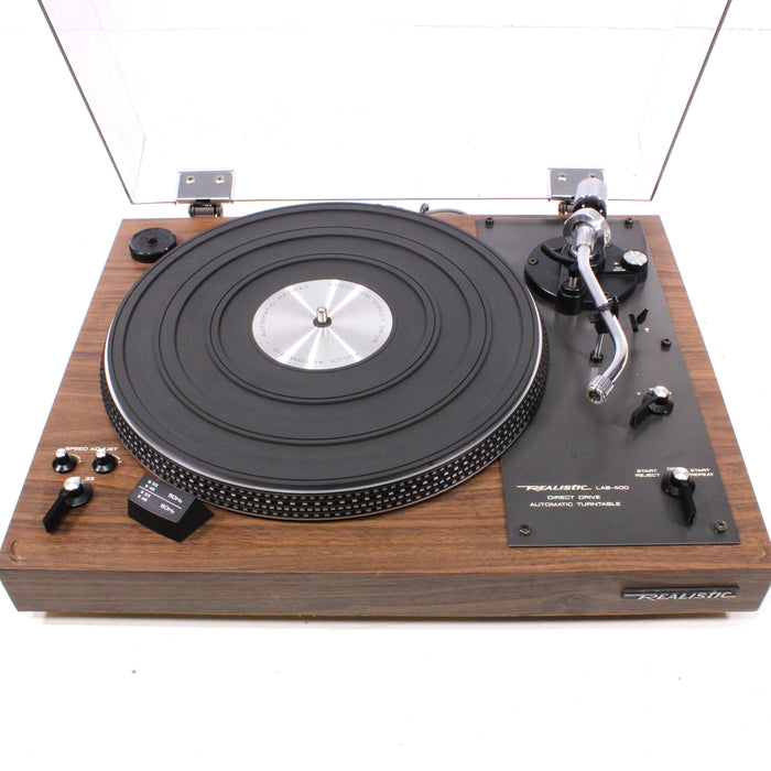 Realistic LAB-400 Direct Drive Automatic Turntable Wood Base (1978)-Turntables & Record Players-SpenCertified-vintage-refurbished-electronics