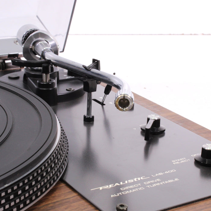 Realistic LAB-400 Direct Drive Automatic Turntable Wood Base (1978)-Turntables & Record Players-SpenCertified-vintage-refurbished-electronics