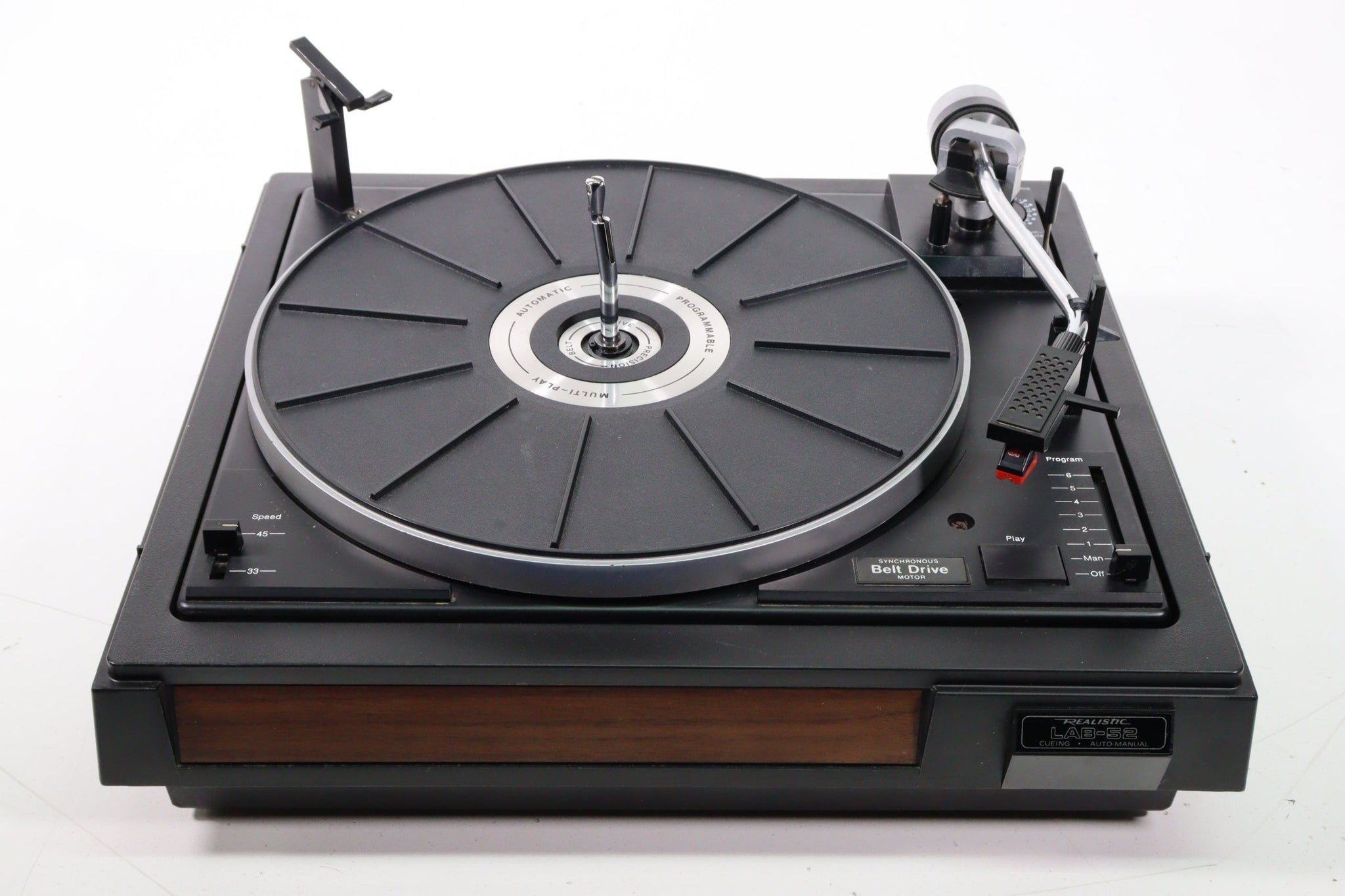 Realistic Lab 65 Realistic LAB-52 Auto Manual Turntable with Synchronous Belt-Drive Mot