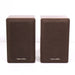 Realistic Minimus 7W Compact 2-Way Speaker Pair Brown (1979-93)-Speakers-SpenCertified-vintage-refurbished-electronics