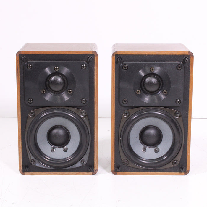 Realistic Minimus 7W Compact 2-Way Speaker Pair Brown (1979-93)-Speakers-SpenCertified-vintage-refurbished-electronics