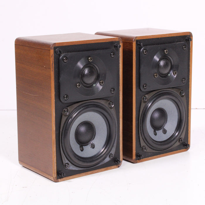 Realistic Minimus 7W Compact 2-Way Speaker Pair Brown (1979-93)-Speakers-SpenCertified-vintage-refurbished-electronics