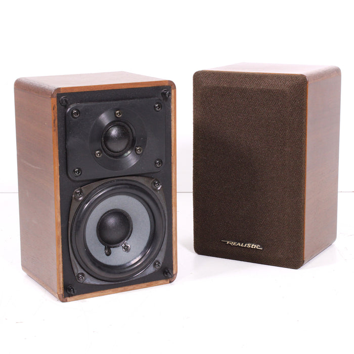Realistic Minimus 7W Compact 2-Way Speaker Pair Brown (1979-93)-Speakers-SpenCertified-vintage-refurbished-electronics