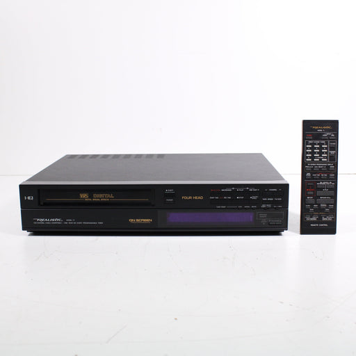 Realistic Model 71 4-Head HQ VCR VHS Player Recorder with On-Screen Programming (1988)-VCRs-SpenCertified-vintage-refurbished-electronics