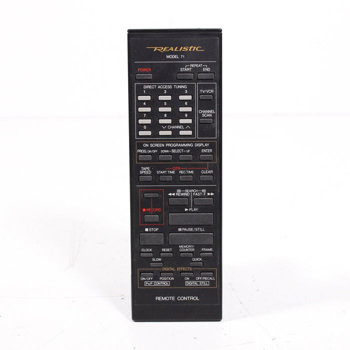 Realistic Model 71 4-Head HQ VCR VHS Player Recorder with On-Screen Programming (1988)-VCRs-SpenCertified-vintage-refurbished-electronics