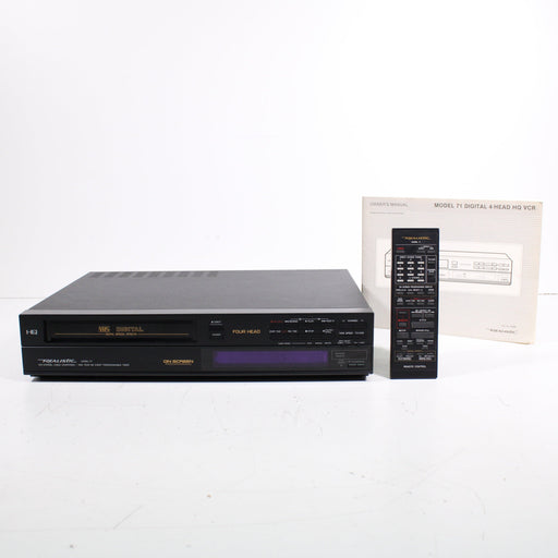 Realistic Model 71 4-Head HQ VCR VHS Player Recorder with On-Screen Programming (1988)-VCRs-SpenCertified-vintage-refurbished-electronics