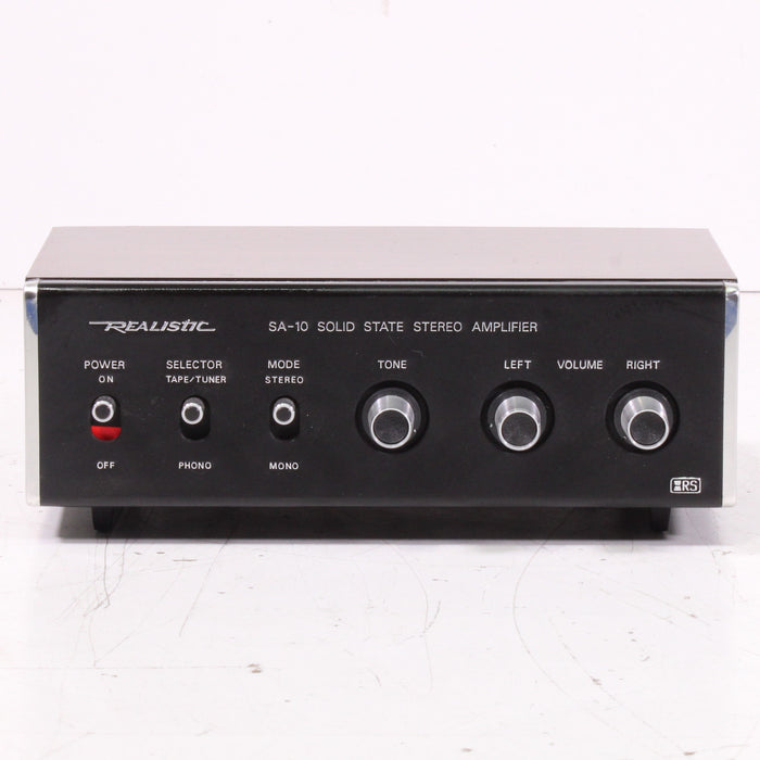 Realistic SA-10 Stereo Integrated Amplifier with Wooden Case (1980)-Audio Amplifiers-SpenCertified-vintage-refurbished-electronics