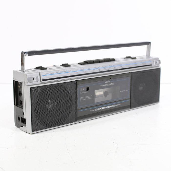 Realistic SCR-18 Portable AM FM Stereo Radio Cassette Recorder Boombox (AS IS)-Radios-SpenCertified-vintage-refurbished-electronics