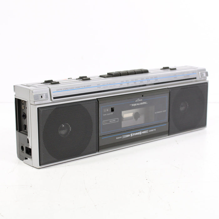 Realistic SCR-18 Portable AM FM Stereo Radio Cassette Recorder Boombox (AS IS)-Radios-SpenCertified-vintage-refurbished-electronics