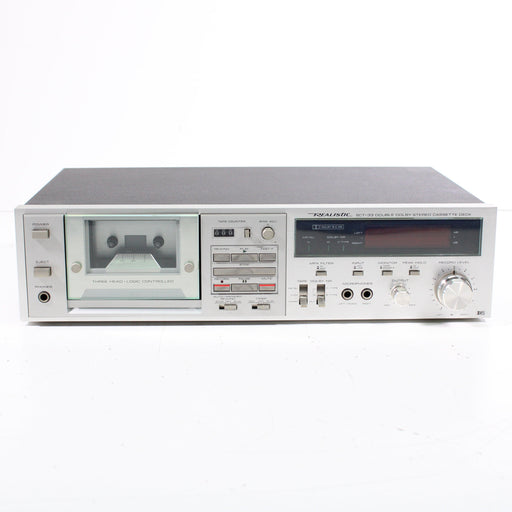 Realistic SCT-33 Single Stereo Cassette Tape Deck with Original Box-Cassette Players & Recorders-SpenCertified-vintage-refurbished-electronics