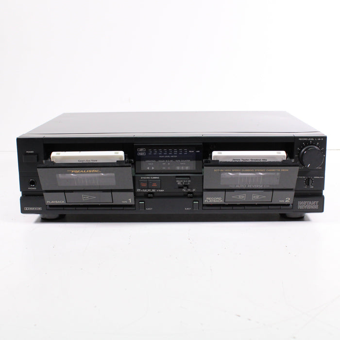 Realistic SCT-84 Double Stereo Cassette Deck with High Speed Dubbing-Cassette Players & Recorders-SpenCertified-vintage-refurbished-electronics