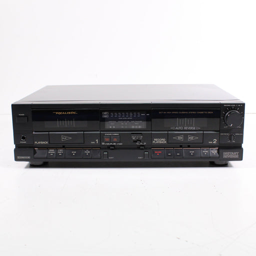 Realistic SCT-84 Double Stereo Cassette Deck with High Speed Dubbing-Cassette Players & Recorders-SpenCertified-vintage-refurbished-electronics