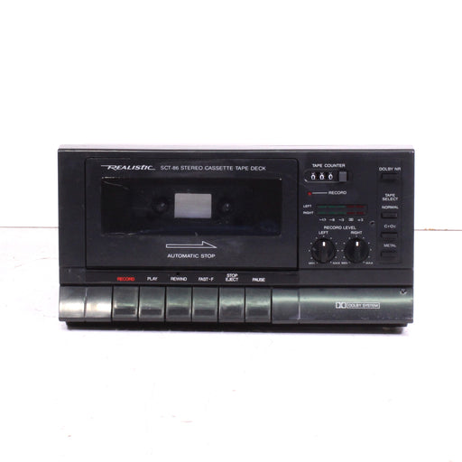 Realistic SCT-86 Stereo Cassette Tape Deck Super Compact-Cassette Players & Recorders-SpenCertified-vintage-refurbished-electronics