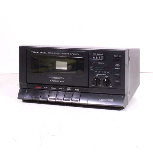 Realistic SCT-86 Stereo Cassette Tape Deck Super Compact-Cassette Players & Recorders-SpenCertified-vintage-refurbished-electronics