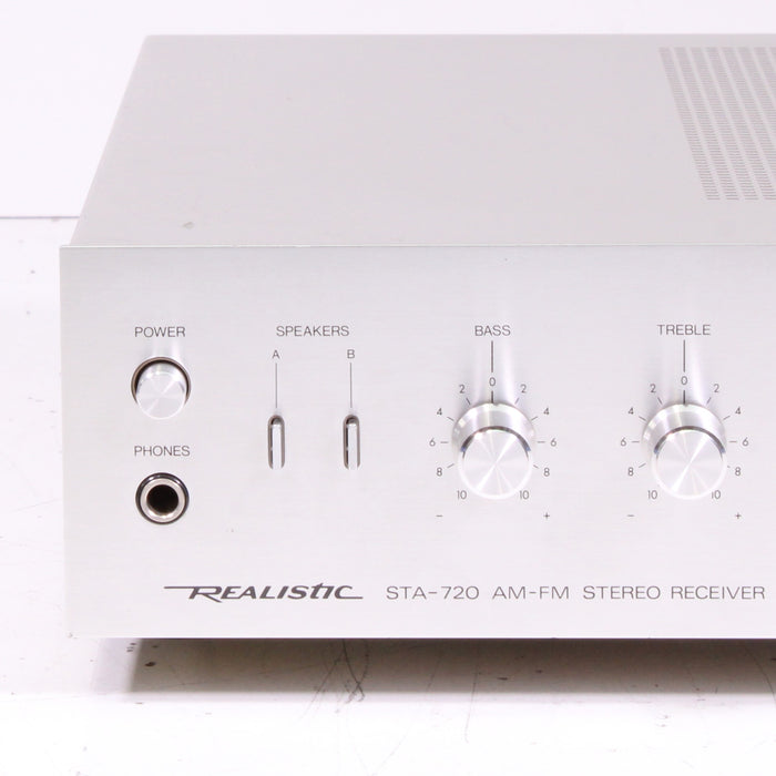 Realistic STA-720 AM-FM Stereo Receiver Silver-Face with Phono(1981-82)-Audio Receivers-SpenCertified-vintage-refurbished-electronics