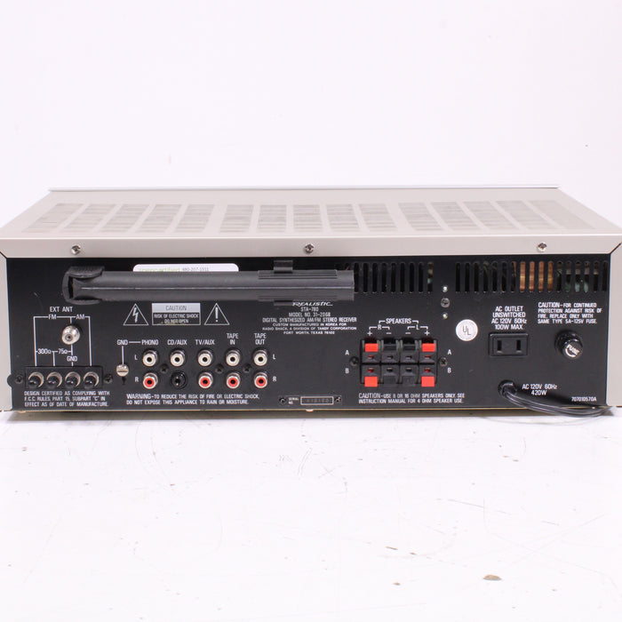 Realistic STA-780 Synthesized AM/FM Stereo Receiver Digital Tuner Silver Face (1985) AS IS-Audio & Video Receivers-SpenCertified-vintage-refurbished-electronics