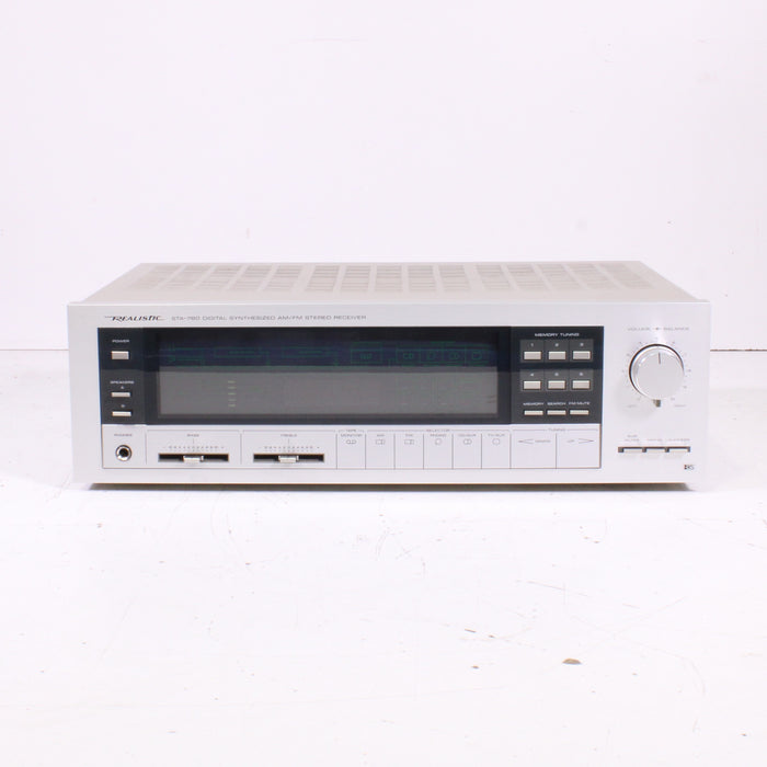 Realistic STA-780 Synthesized AM/FM Stereo Receiver Digital Tuner Silver Face (1985) AS IS-Audio & Video Receivers-SpenCertified-vintage-refurbished-electronics