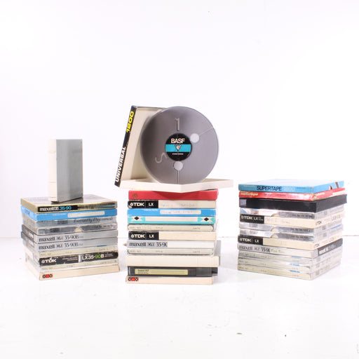 Reel-to-Reel Tape Lot of 35 Mixed Brands (TDK, Maxell, BASF, Supertape, and More)-Reel-to-Reel Accessories-SpenCertified-vintage-refurbished-electronics