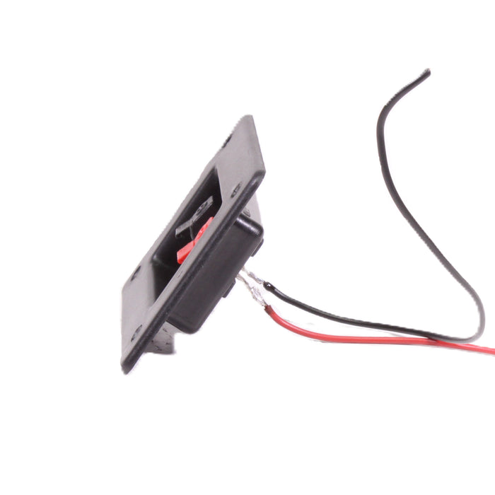Replacement Speaker Terminal Cup Spring Clip Connector Plate with Red/Black Leads-Speaker Accessories-SpenCertified-vintage-refurbished-electronics